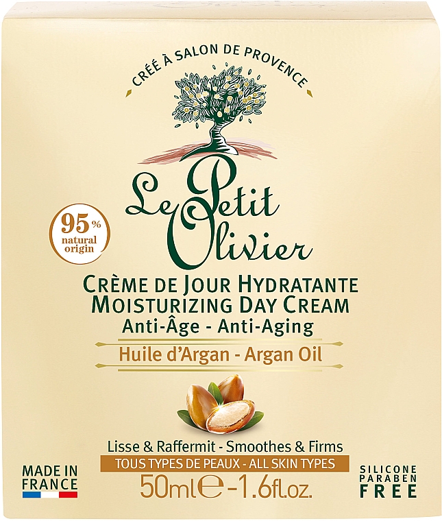 Anti-Aging-Tagescreme mit Arganöl - Le Petit Olivier Moisturizing Anti-Age Day Cream — Bild N2