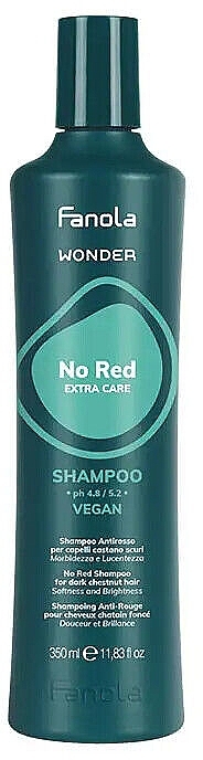 Shampoo zur Neutralisierung von Rottönen - Fanola Wonder No Red Extra Care Shampoo — Bild N2