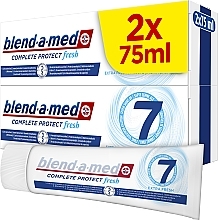 Zahnpflegeset - Blend-A-Med 3D White Extra Fresh (Zahnpasta 2x75ml) — Bild N2