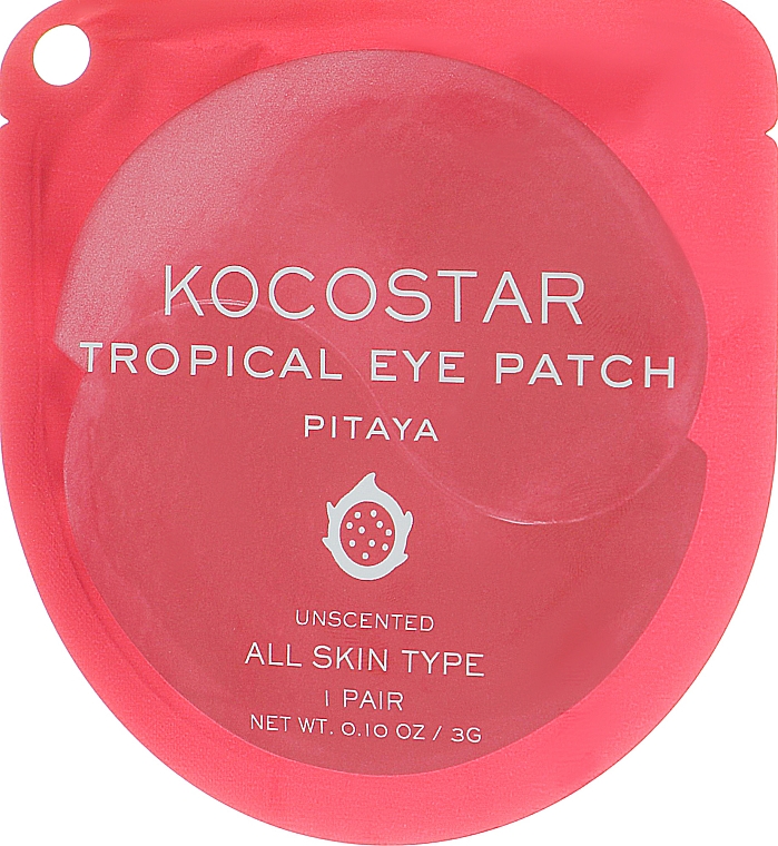 Hydrogel Augenpatches für alle Hauttypen - Kocostar Tropical Eye Patch Pitaya — Bild N1