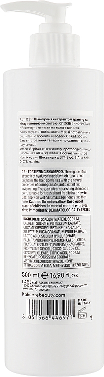 Stärkendes Haarshampoo - Italicare Fortifying Shampoo — Bild N4