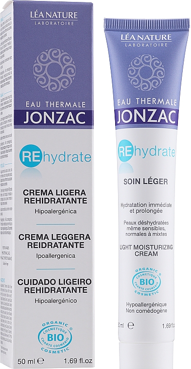 Leichte Feuchtigkeitscreme für das Gesicht - Eau Thermale Jonzac Rehydrate Light Moisturizing Cream — Bild N2