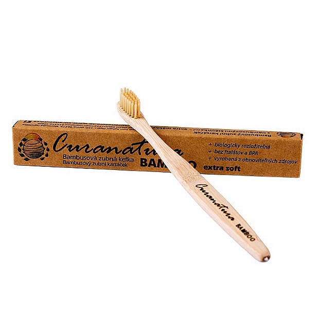 Bambuszahnbürste extra weich - Curanatura Bamboo Extra Soft — Bild N2