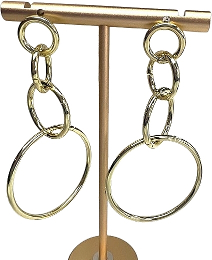 Ohrringe für Frauen Ringe golden - Lolita Accessories — Bild N1
