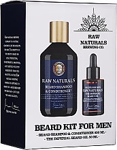 Düfte, Parfümerie und Kosmetik Bartpflegeset - Recipe For Men RAW Naturals Beard Kit For Men (Bartshampoo 250ml + Bartöl 50ml)