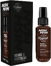Düfte, Parfümerie und Kosmetik Parfümiertes Spray für Bart und Schnurrbart - Nishman Beard & Mustache Perfumed Spray Adonis