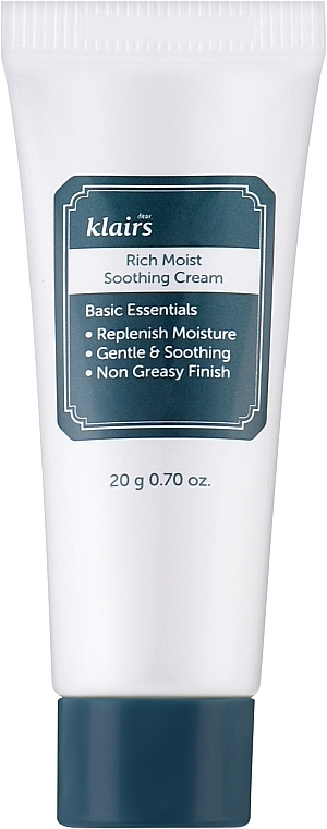 Reichhaltige, feuchtigkeitsspendende und beruhigende Gesichtscreme - Klairs Rich Moist Soothing Cream — Foto N1