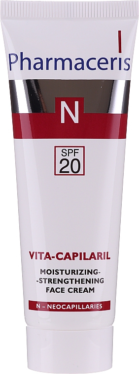 Feuchtigkeitsspendende und stärkende Gesichtscreme SPF 20 - Pharmaceris N Vita Capilaril Moisturizing-Strengthening Face Cream SPF20 — Bild N1