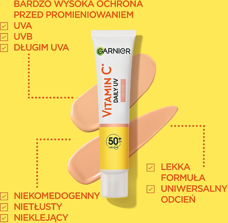 Tages-Sonnenschutzfluid mit Vitamin C für einen strahlenden Teint SPF50+ - Garnier Skin Naturals — Bild N12