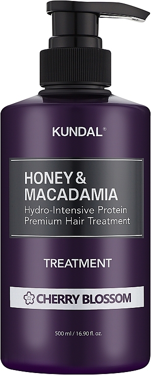 Intensiv feuchtigkeitsspendende Haarspülung mit Kirschblüten - Kundal Honey & Macadamia Treatment Cherry Blossom