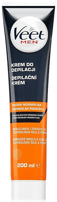 Feuchtigkeitsspendende Enthaarungscreme für normale Haut - Veet Men Silk & Fresh — Bild N1