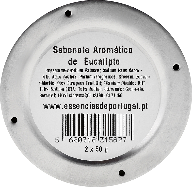 Naturseifen Eucalyptus in Schmuck-Box - Essencias De Portugal Aluminum Jewel-Keeper Eucaliptus Soap Tradition Collection — Bild N3