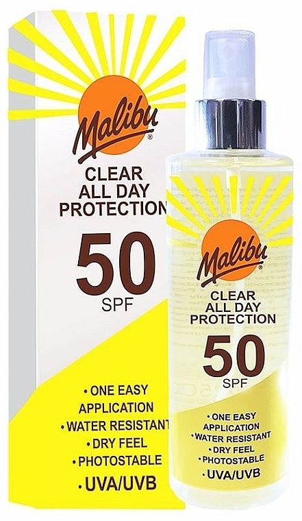 Sonnenspray - Malibu Clear All Day Protection SPF 50 — Bild N1