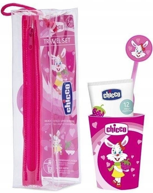 Mundpflegeset rosa - Chicco Pink Oral Hygiene Set — Bild N1