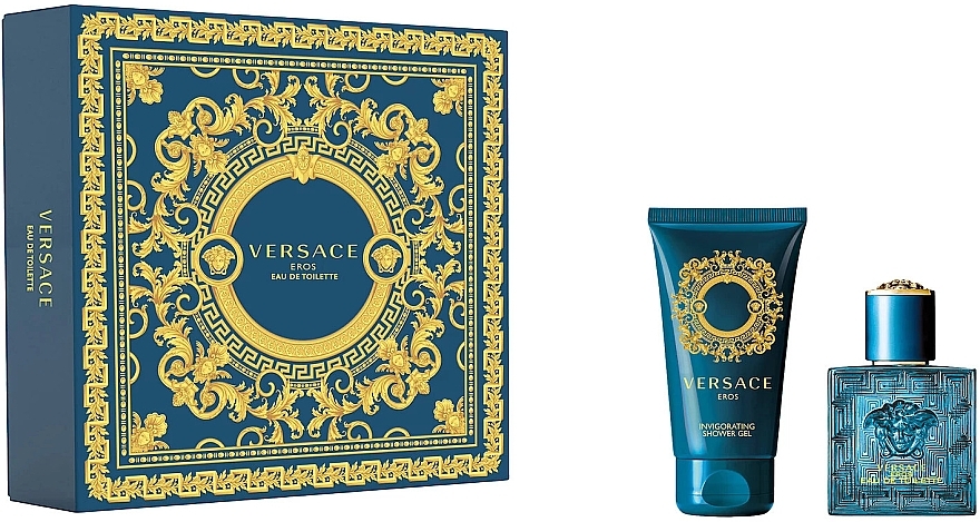 Versace Eros - Duftset (Eau de Toilette 30ml + Duschgel 50ml) — Bild N1