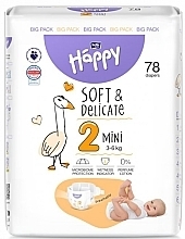 Düfte, Parfümerie und Kosmetik Babywindeln 3-6 kg Größe 2 Mini 78 St. - Bella Baby Happy Soft & Delicate 
