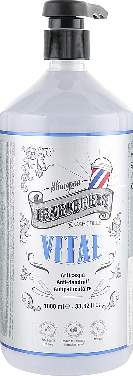 Anti-Schuppen-Shampoo für empfindliche Kopfhaut mit Peeling-Effekt - Beardburys Vital Shampoo — Bild N5