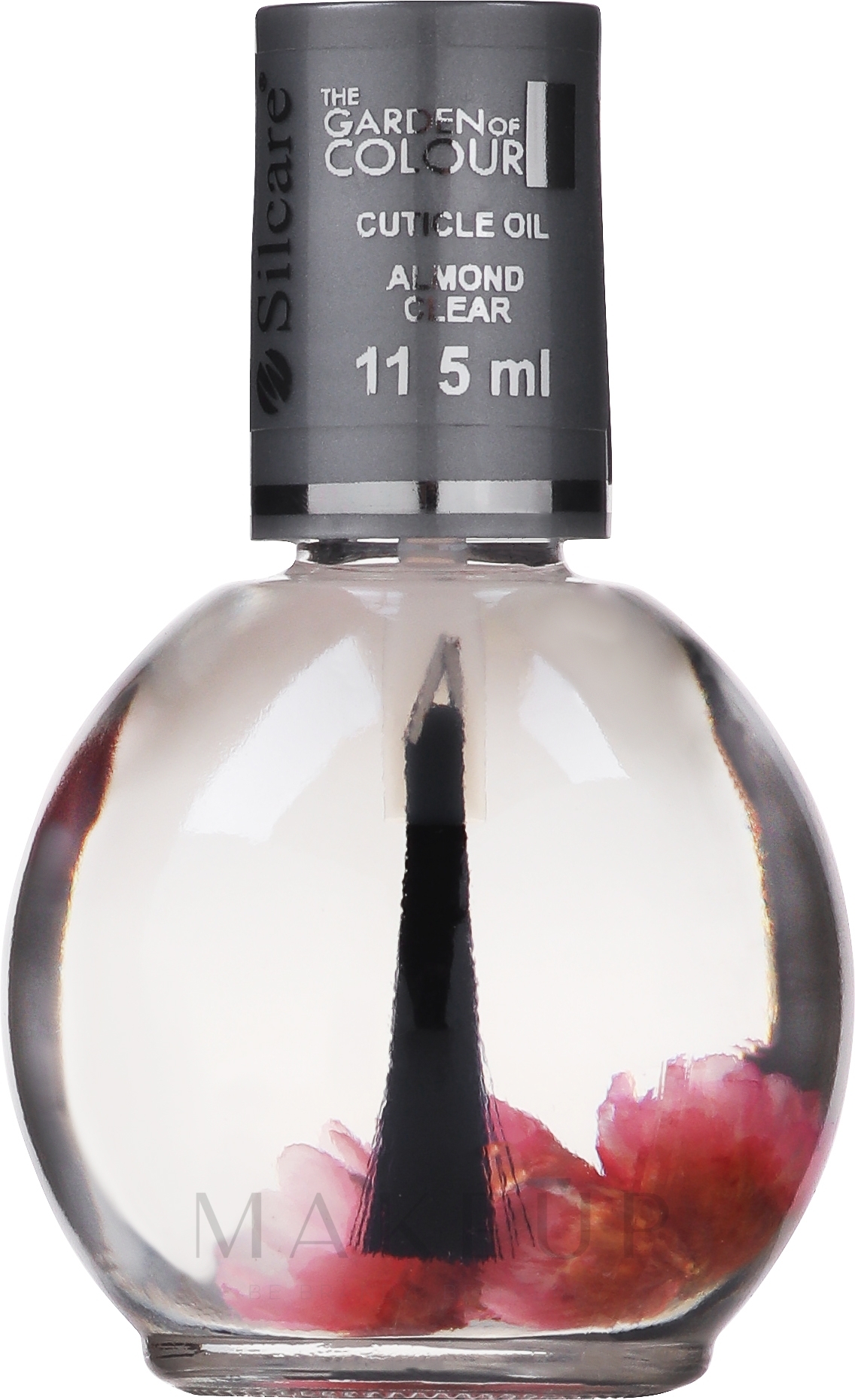 Nagel- und Nagelhautöl mit Blumen - Silcare Cuticle Oil Almond Clear — Bild 11.5 ml
