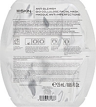 Beruhigende Gesichtsmaske - 111Skin Anti Blemish Bio Cellulose Facial Mask — Bild N2