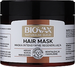 Düfte, Parfümerie und Kosmetik Haarmaske Natürliche Öle - Biovax Natural Hair Mask Intensive Regeneration