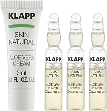 Gesichtspflegeset - Klapp Skin Natural Aloe Vera Power Set (Gesichtskonzentrat 3x2ml + Gesichtscreme 3ml) — Bild N2
