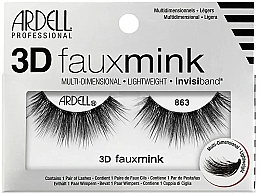 Düfte, Parfümerie und Kosmetik Falsche Wimpern - Ardell 3D Faux Mink 863 Black