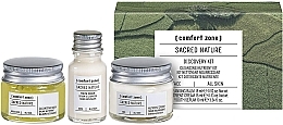 Düfte, Parfümerie und Kosmetik Gesichtspflegeset - Comfort Zone Sacred Nature Kit (Waschbalsam für das Gesicht 15ml + Pflegende Gesichtscreme 15ml + Anti-Aging Gesichtsserum 10ml)