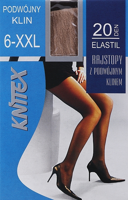 Strumpfhose für Damen Elastil 20 Den Visone - Knittex — Bild N1