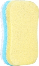 Badeschwamm gelb-blau - Sanel Fit Kosc — Bild N1