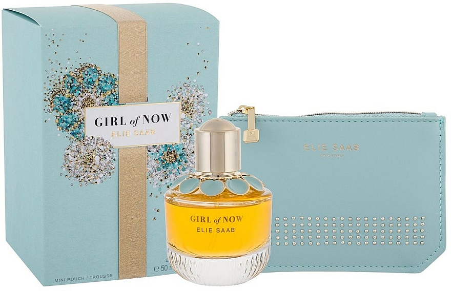 Elie Saab Girl of Now - Duftset (Eau de Parfum 50ml + Kosmetiktasche)