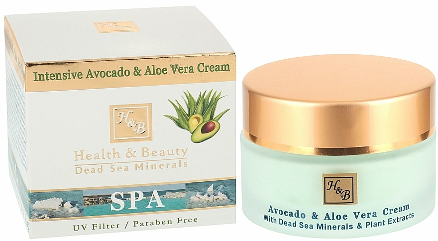 Intensive feuchtigkeitsspendende Gesichtscreme mit Aloe und Avocado - Health And Beauty Intensive Avocado & Aloe Vera Cream