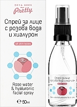 Erfrischendes Gesichtsspray mit Rosenwasser und Hyaluronsäure - Zoya Goes Rose Water & Hyaluronic Facial Spray — Bild N2