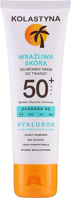 Schützende Gesichtscreme für empfindliche Haut SPF50+ - Kolastyna Sensitive Skin SPF50+  — Bild N2