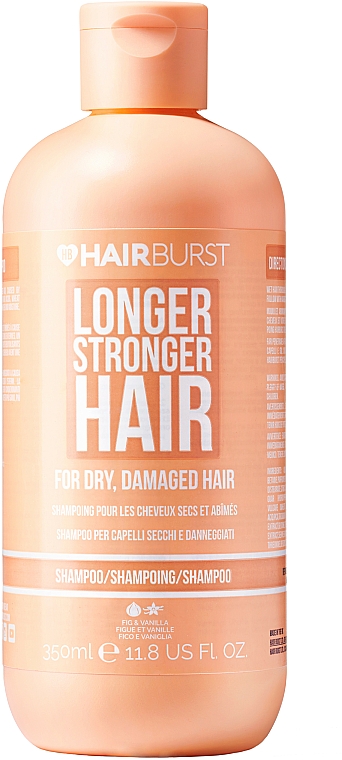 Shampoo für trockenes und strapaziertes Haar mit Feige und Vanille - Hairburst Longer Stronger Hair Shampoo For Dry & Damaged Hair — Bild N1