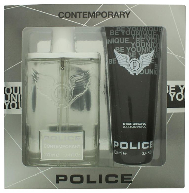 Police Contemporary - Duftset (Eau de Toilette 100ml + Duschgel & Shampoo 100ml) — Bild N1