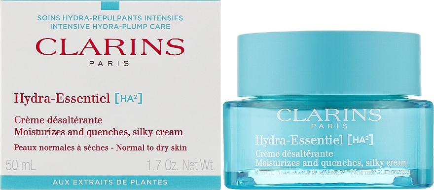 Tagescreme für normale bis trockene Haut - Clarins Hydra-Essentiel Moisturizes And Quenches Silky Cream Normal To Dry Skin — Bild N2