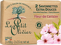 Milde Seife mit Kirschblütenextrakt - Le Petit Olivier Vegetal Oils Soap Cherry Blossom — Bild N2