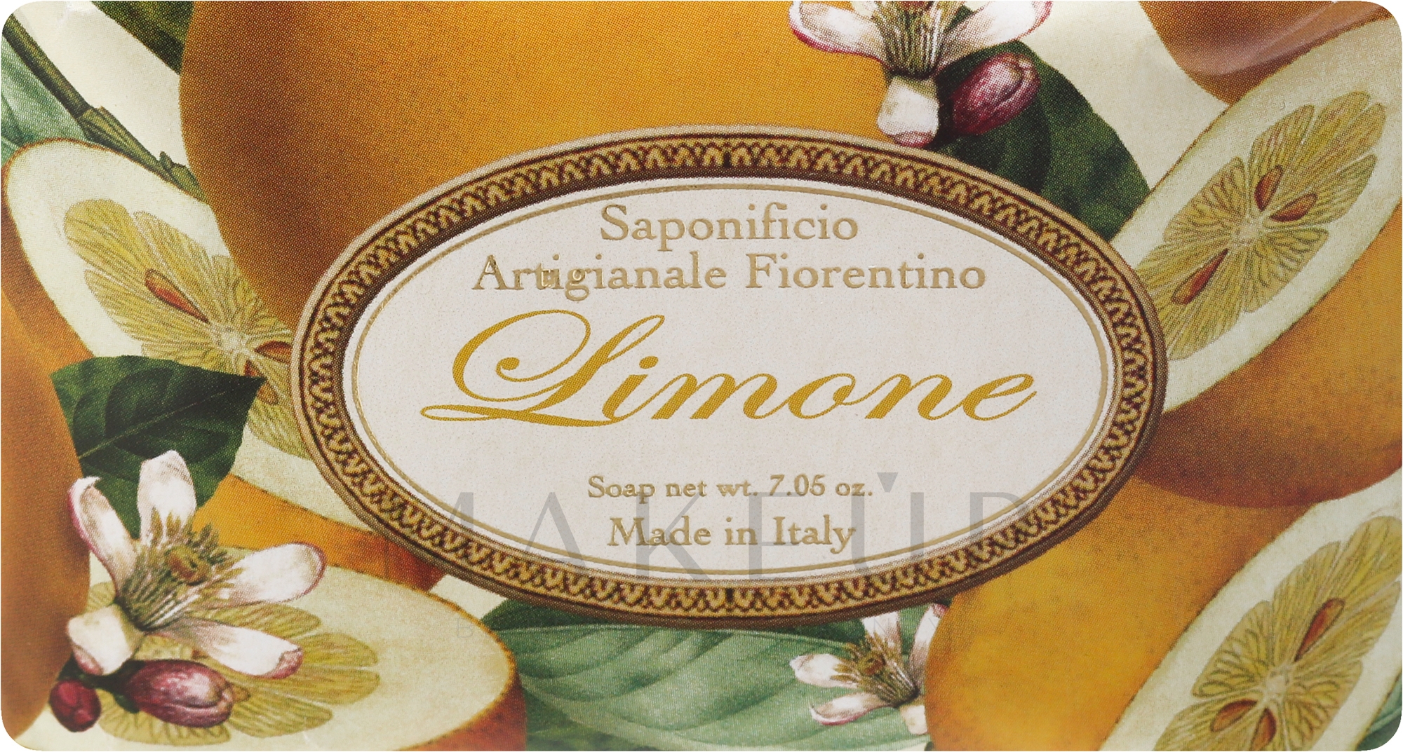 Naturseife Lemon - Saponificio Artigianale Fiorentino Lemon Sinfonia di Agrumi Collection — Foto 200 g