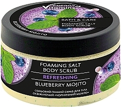 Düfte, Parfümerie und Kosmetik Erfrischendes Salz-Schaum-Körperpeeling Blueberry Mojito - Leckere Geheimnisse Energy of Vitamins Body Scrub Salt