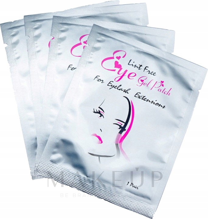Augengel-Patches silber - Lewer Lint Free Under Eye Gel Patches For Eyelash Extensons — Bild 50 St.