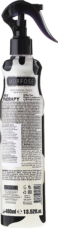 Regenerierende Haarspülung mit Milcheiweiß und 12-Aminosäuren für trockenes und sprödes Haar - Morfose Milk Therapy Conditioner — Bild N4