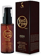 Bartspülung mit Arganöl - Red One Conditioning Beard & Mustache Argan Care Oil — Bild N1