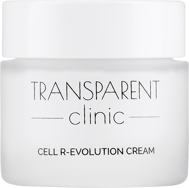 Regenerierende Anti-Aging Gesichtscreme mit pflanzlichen Stammzellen - Transparent Clinic Cell R-Evolution — Bild N1