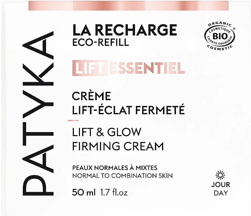 Straffende Creme mit Lifting- und Aufhellungseffekt für normale- und Mischhaut - Patyka Lift Essentiel Recharge Creme Lift-Eclat Fermete — Bild N1
