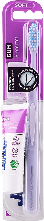 Set - Jordan Clinic Gum Protector (Zahnpasta 18ml + Zahnbürste 1 St.)  — Bild N1