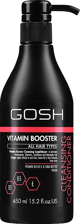 Reinigende Spülung für alle Haartypen mit Vitaminen und Sheabutter - Gosh Vitamin Booster — Bild N3