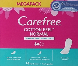 Düfte, Parfümerie und Kosmetik Hygiene-Slipeinlagen 76 St. - Carefree Normal Cotton Fresh