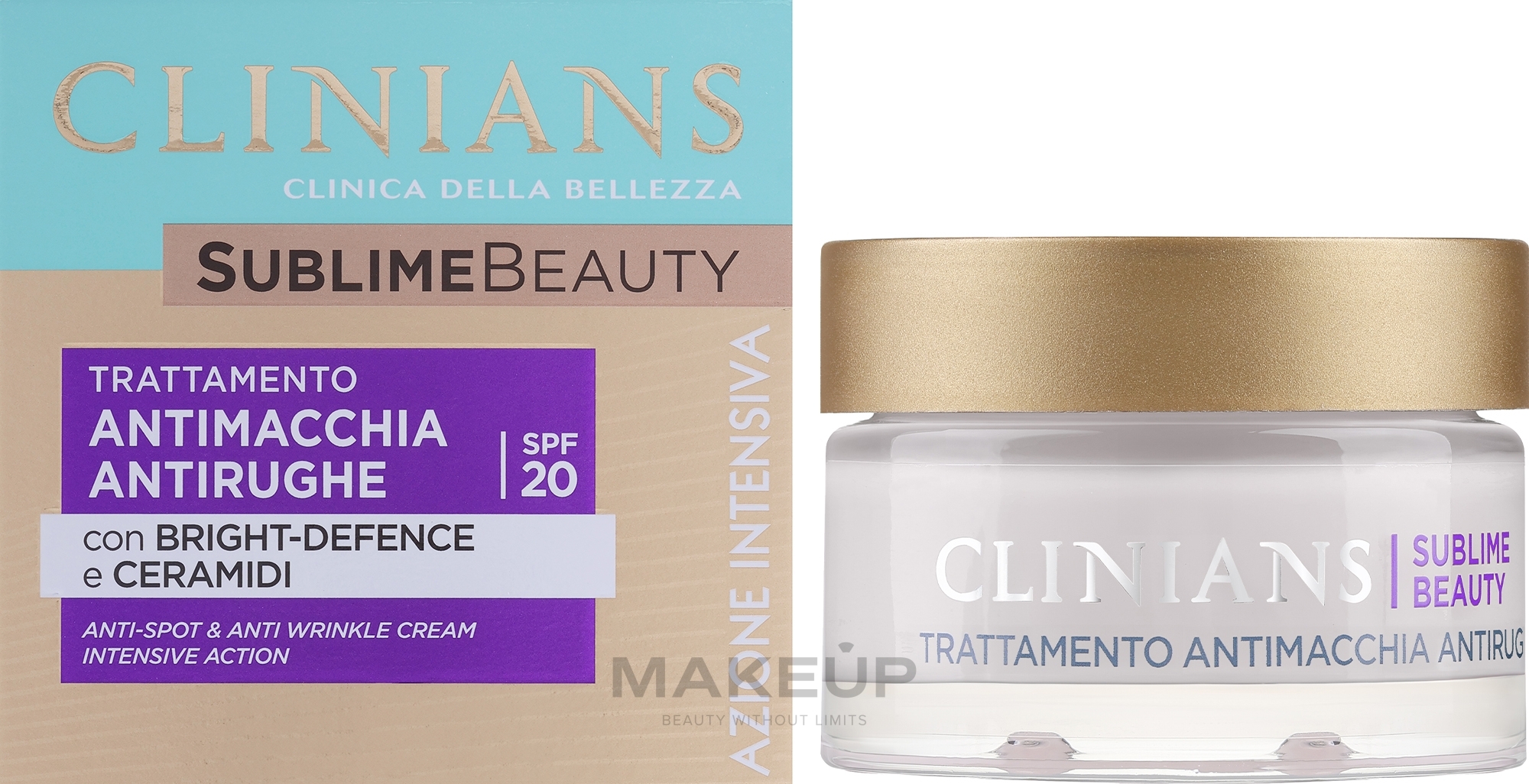 Gesichtscreme mit Traubenwasser - Clinians Sublime Beauty Antimacchia Protettivo Face Cream — Bild 50 ml