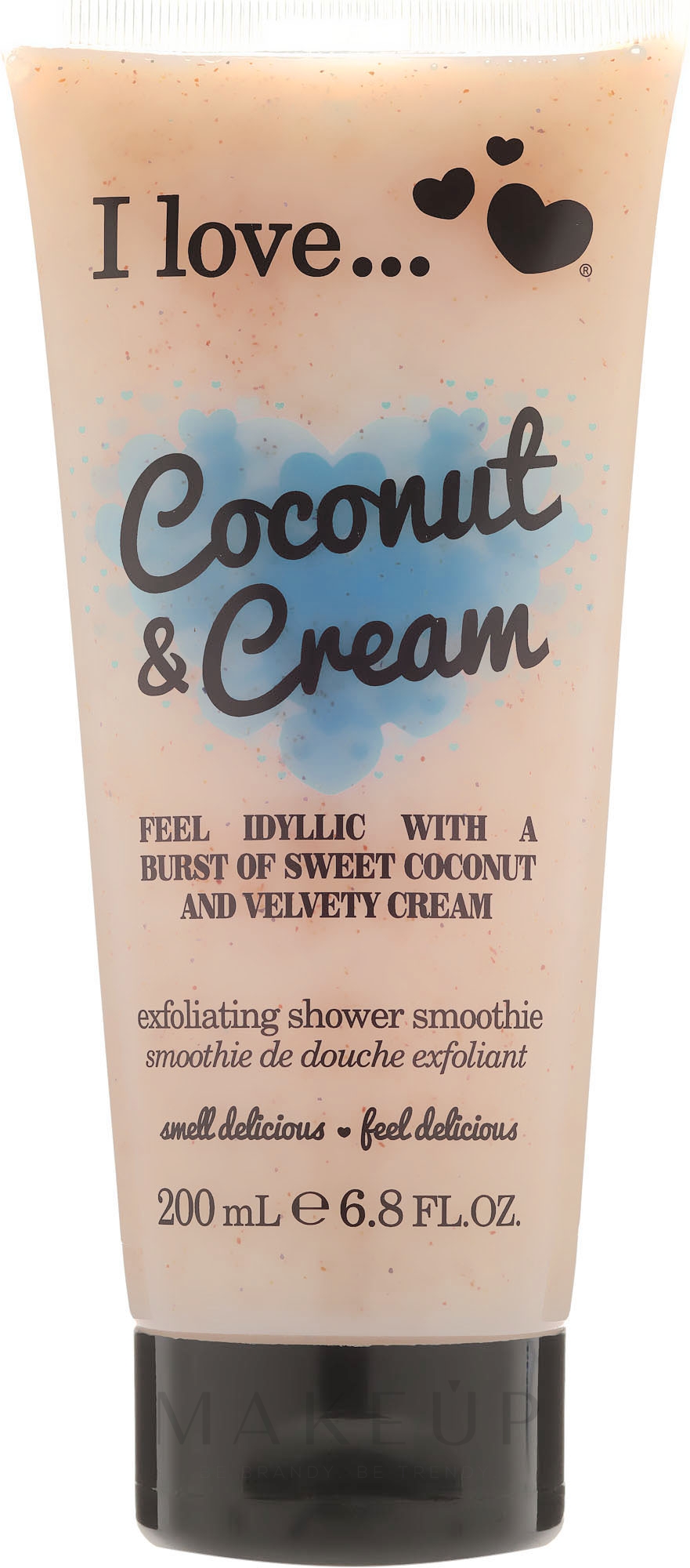Glättendes Körperpeeling - I Love... Coconut & Cream Velvety Hydrates Exfoliating Shower Smoothie — Bild 200 ml