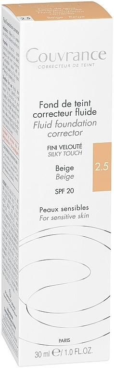 Korrigierende flüssige Make-up Grundierung LSF 20 - Avene Foundation Corrector SPF 20 — Bild N2